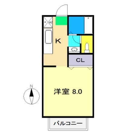 ネオハイツ薊野の物件間取画像